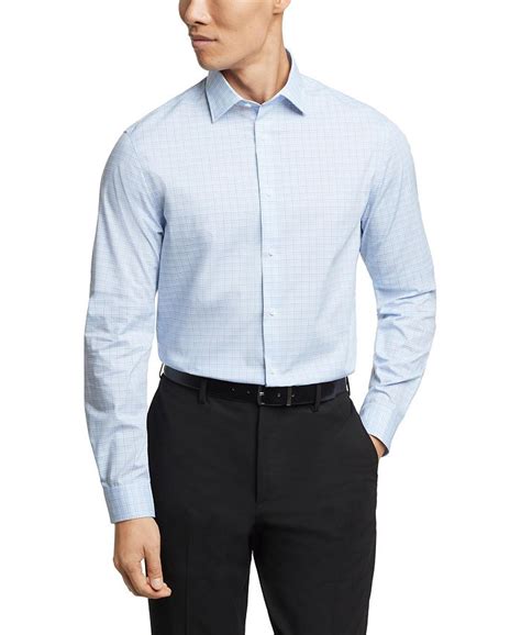 macys michael kors stretch fit shirts|Michael Kors Men Regular Fit Comfort Stretch Check Dress Shirt.